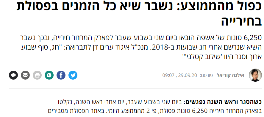 שיא כל הזמנים של חירייה נשבר